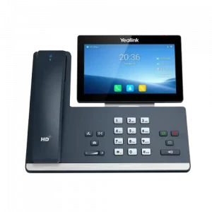 Téléphone IP SIP-T58W, vue de face, de marque Yealink - Leader mondial en fourniture et solution de téléphonie VoIP - Partenaire premium d'EISN
