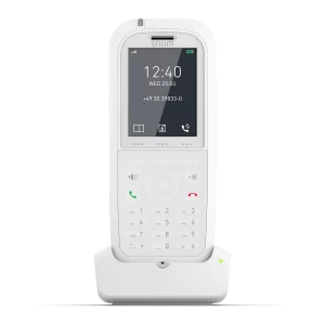Combiné DECT médical Snom M90 blanc antibactérien.DECT IP65.