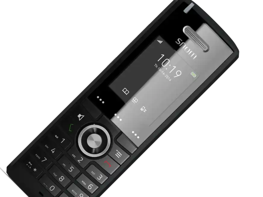 Combiné téléphonique Snom M65 DECT - fabriqué par SNOM - Fournisseur de téléphone DECT - Partenaire d'EISN et VoIP-Shop