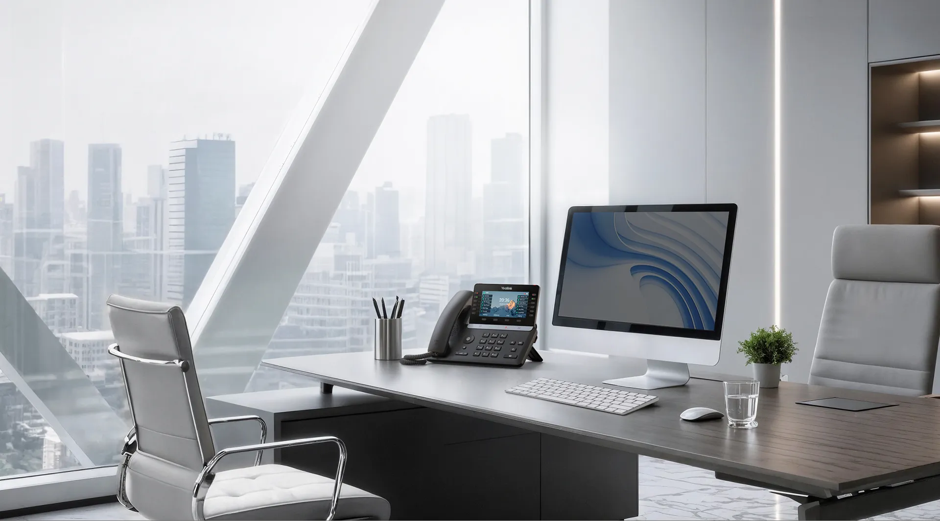 Téléphone IP haut de gamme Yealink T85W pour communications professionnelles avancées