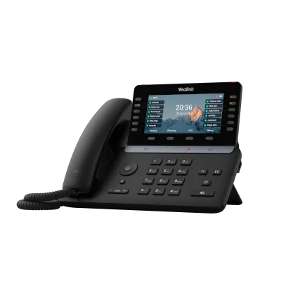 Téléphone IP Yealink T85W avec écran tactile HD et combiné professionnel