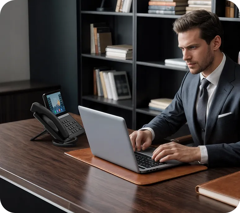 Yealink T87W téléphone IP Android avec écran tactile et touches programmables