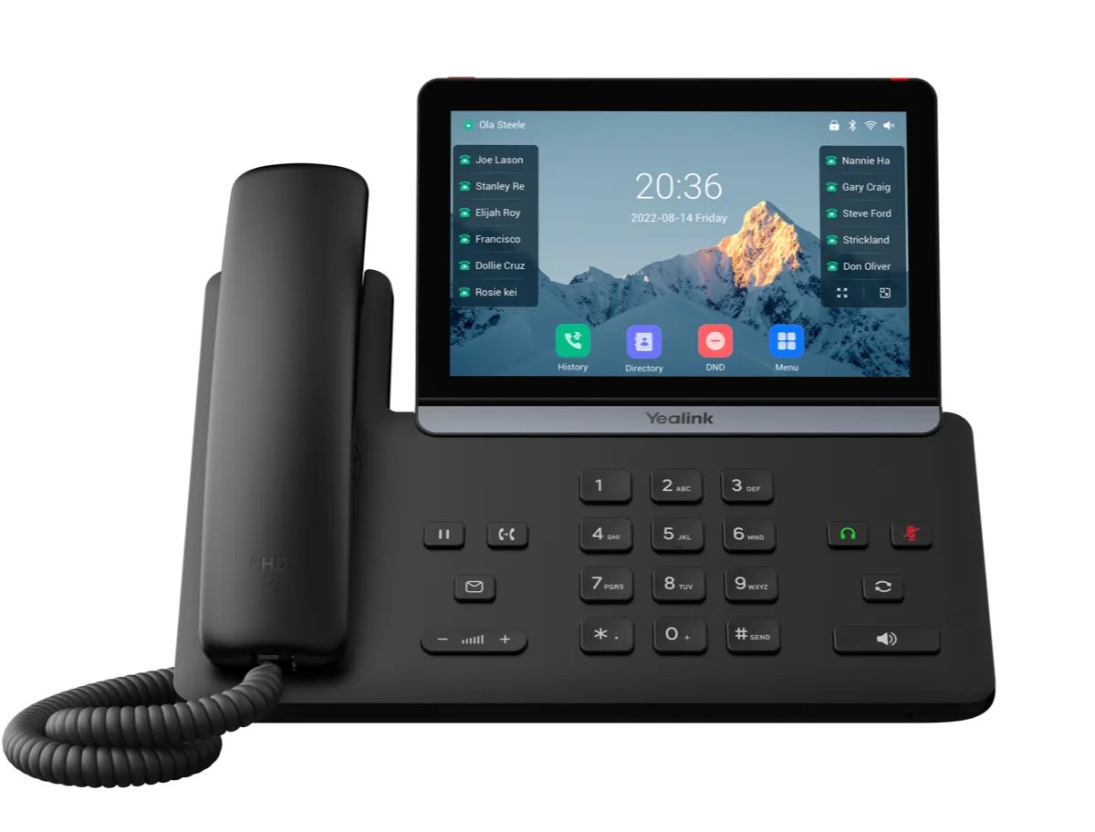 Téléphone IP SIP-T87W de marque Yealink - Leader mondial en fourniture et solution de téléphonie VoIP - Partenaire premium d'EISN