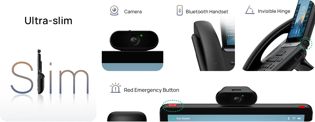 Yealink SIP-T88W téléphone IP Android avec écran tactile haute définition