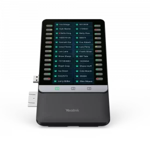 Extension de touches Yealink EXP55 vue de face pour téléphones IP séries T7 et T8