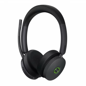 Casque Yealink BH74 noir avec micro rétracté.